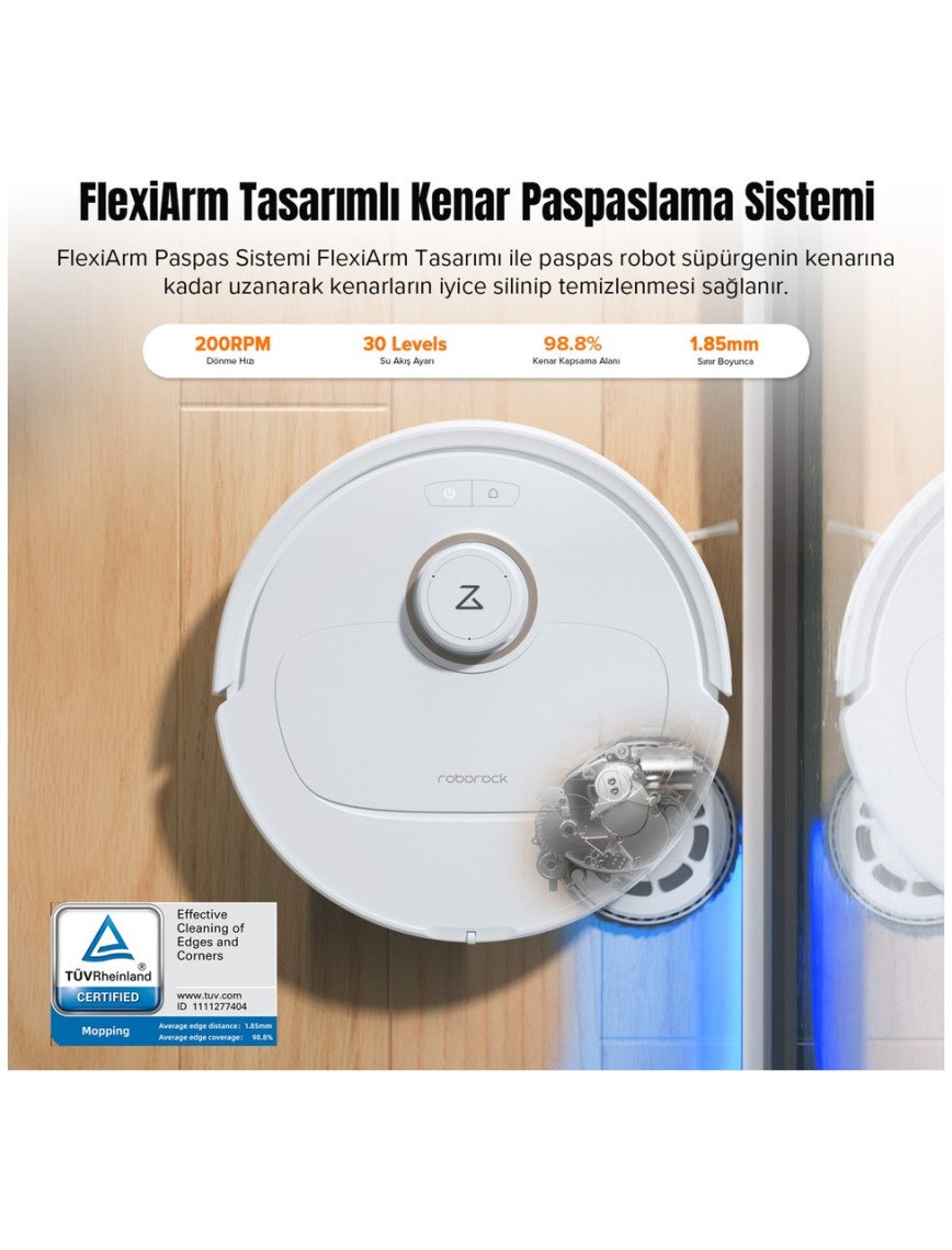 Roborock Qrevo MaxV Akıllı Robot Süpürge Beyaz