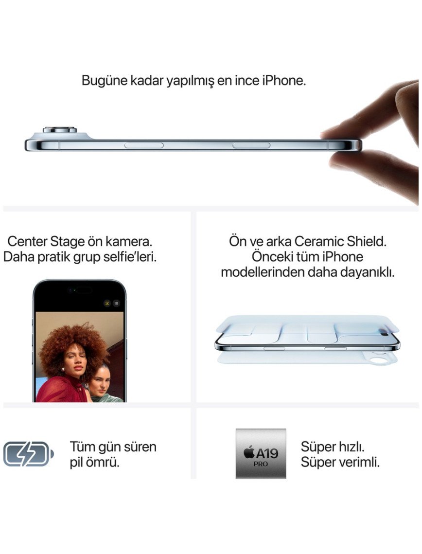 Apple iPhone Air 512 GB Uçuk Altın Rengi